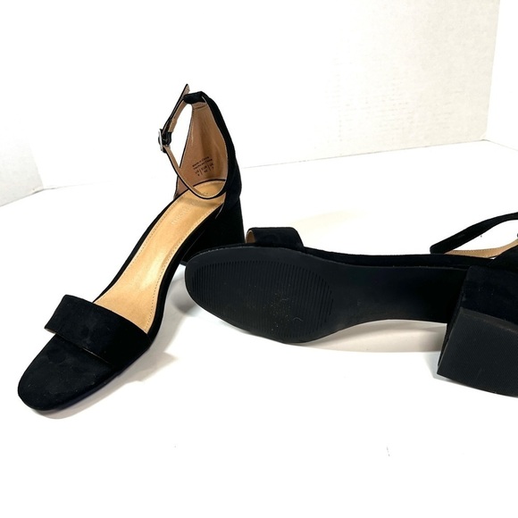 41 Hawthorn black suede block heel sandals size 9 - Picture 3 of 6